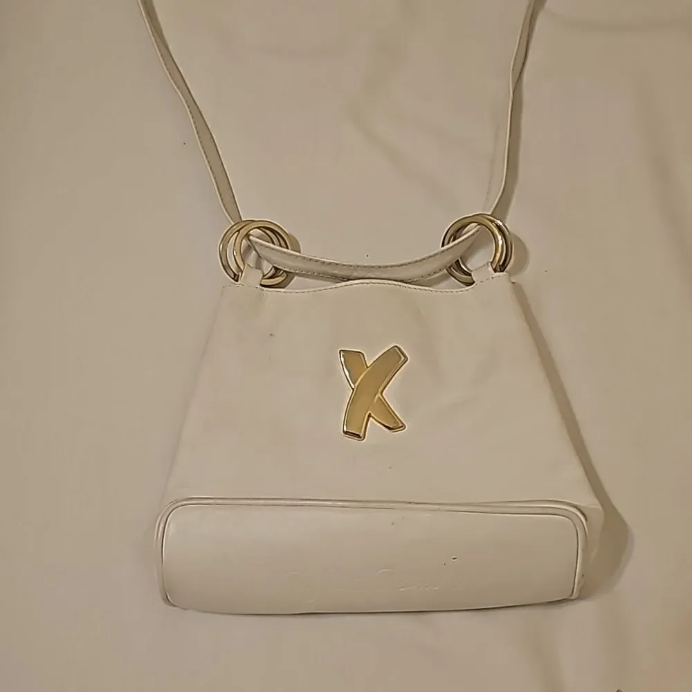 Paloma Picasso White Leather 2-Way Bag